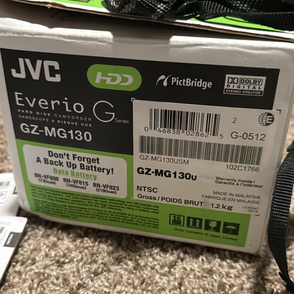 JVC Everio G Series Hard Disk Camcorder 34X Optical Hyper Zoom (GZ-MG140) EUC! - Picture 13 of 16